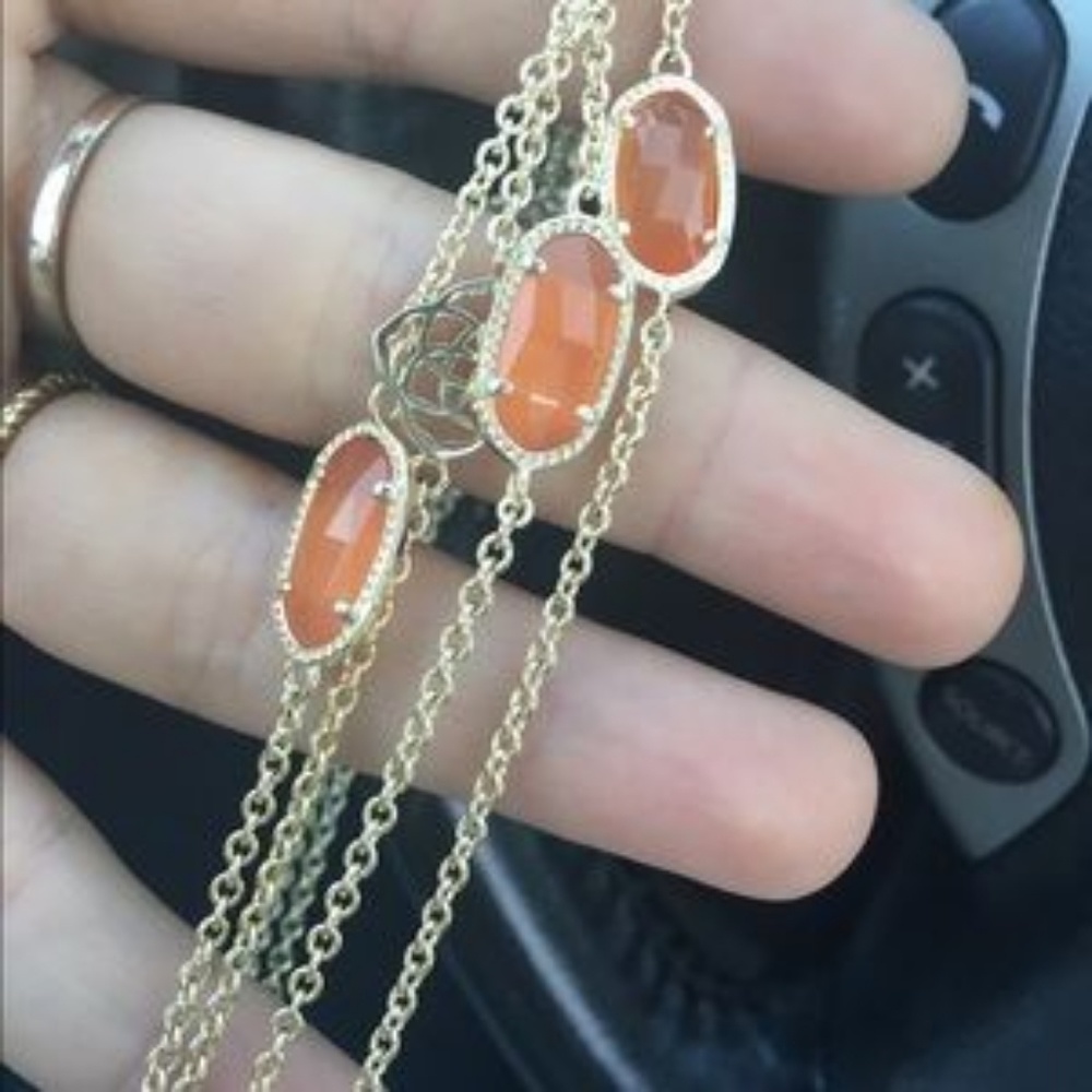 ISO SONYA ORANGE LONGE NECKLACE...